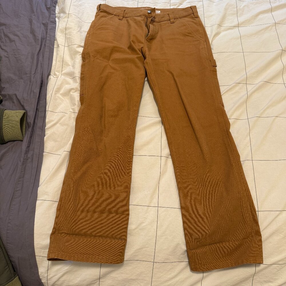 Carhartt Mens Relaxed Fit Duck Double-Front Dungaree - 33x30